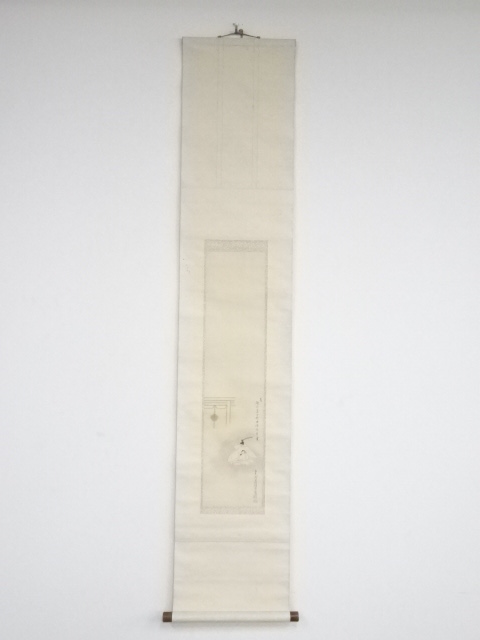 JAPANESE HANGING SCROLL / HAND PAINTED / YASUKUNI SHRINE